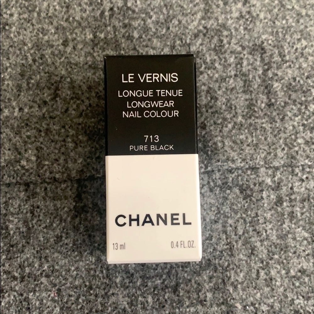 Chanel Black Nail Colour